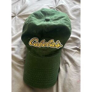 CABELA'S HUNTER GREEN CAP MEN'S BUCKLE ADJUSTABLE STRAP